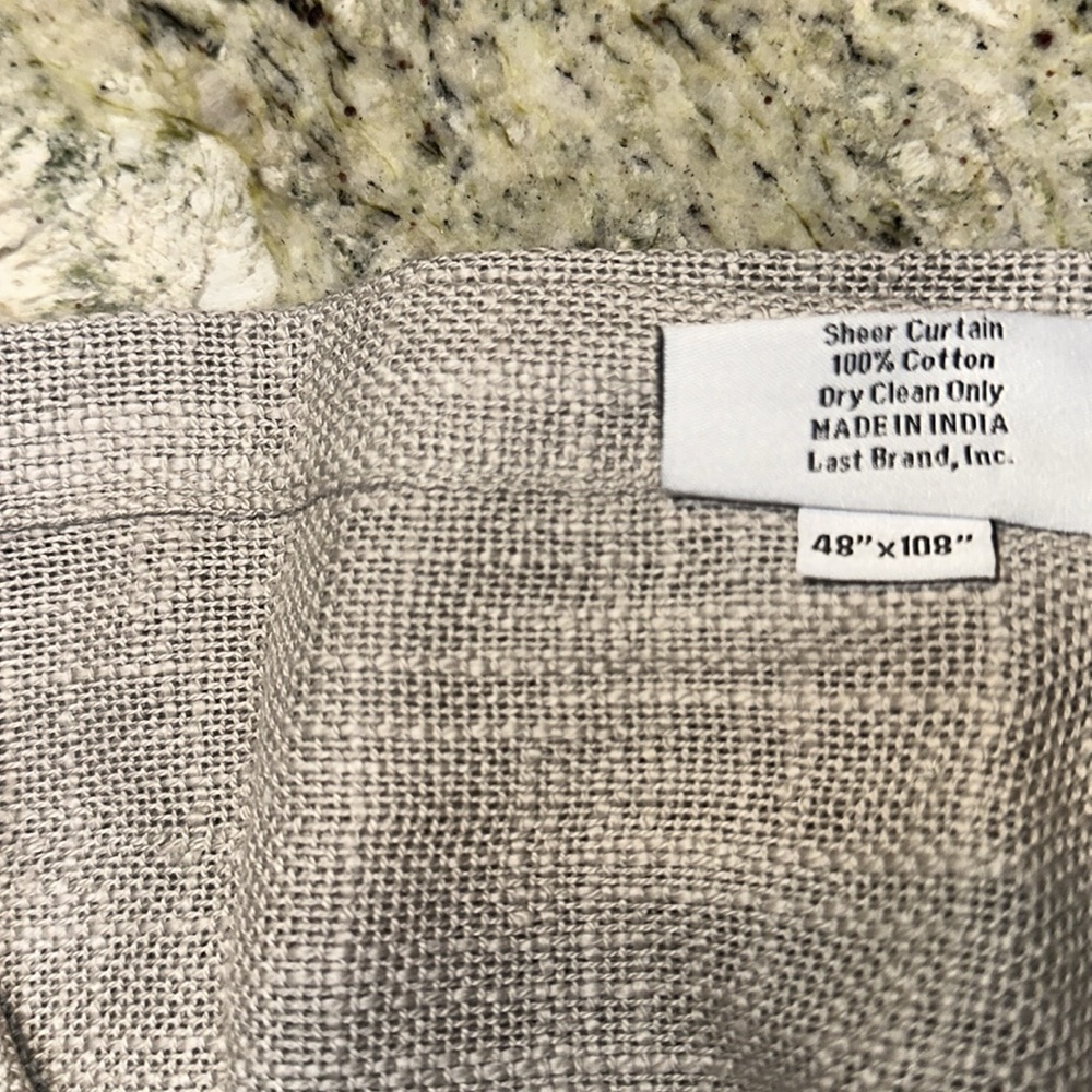 NWOT QUINCE 48x108 Cotton Sheer Curtain Set (Set of 2) Grey 5⭐Customer Reviews - Picture 9 of 9